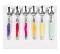 Jean Dubost - Coffret 6 cuillères Laguiole couleurs - Inox - Argent