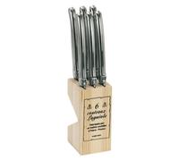 Jean dubost couteaux à steak Laguiole inox, lot de 6