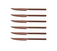 Couteaux de table Anuradha cuivre (lot de 6) - Jean Dubost - Cuivre / Bronze - Acier Inoxydable (inox)