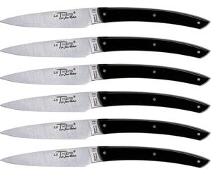 Jean Dubost Laguiole Messer Set 6 tlg., Acrylic Black