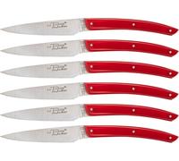 Jean Dubost Laguiole Set de couteaux 6 pcs, Acrylic Red