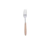 Jean Dubost Woody - Fourchette de table - 20 cm - Bois de hêtre clair - Inox