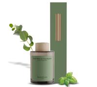 Jean & Len Diffuseur Basilic Menthe & Eucalyptus, parfum rafraîchissant, végan, 100 ml
