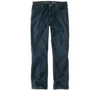 Jean pour homme Carhartt Rugged Flex, coupe droite décontractée, bleu clair chambray - W31-L32