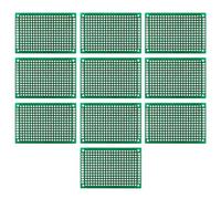 Jeanoko 10 pièces carte de circuit imprimé PCB double face planche à pain 4 X 6 cm carte de prototype électronique pour la production électronique de soudure de bricolage