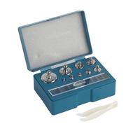 Jeanoko 17 pièces ensemble de poids d'échelle 211.1g 10mg-100g grammes ensemble de poids d'étalonnage de précision pour balance numérique balance de bijoux