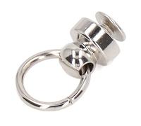 Jeanoko 200 Ensembles de Rivets en Laiton de 9 Mm pour Sac à Main, Goujons à Boule en Cuivre, Boutons à Visser pour Bricolage, Artisanat du Cuir, Vêtements, Sacs, Chaussures, étuis de (Argent)