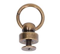 Jeanoko 200 Ensembles de Rivets en Laiton de 9 Mm pour Sac à Main, Goujons à Boule en Cuivre, Boutons à Visser pour Bricolage, Artisanat du Cuir, Vêtements, Sacs, Chaussures, étuis de (Bronze)
