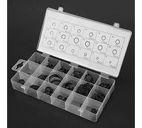 Jeanoko Assortiment de 225 Circlips avec 18 Tailles pour Anneaux de Retenue à Pression Internes et Externes, Parfait pour Divers Projets