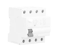 Jeanoko Disjoncteur à Courant Résiduel 63A 4P, Interrupteur de Protection Fiable pour Usage Domestique et en Usine, Matériau IP20 Durable