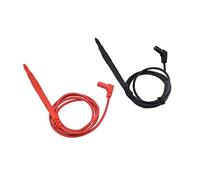 Jeanoko Lot de 2 Fils Multimètre Sondes Ultra Fines en Cuivre plaqué or pour Mesurer les Petites Broches IC Idéal pour Multimètre Numérique PVC Silicone 90 Cm