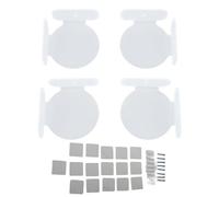 Jeanoko Mini étagère d'angle Circulaire, Gain de Place, étagère Murale Flottante en Acrylique pour Caméra de sécurité, Moniteur de bébé, Haut-Parleur pour la Décoration de la Maison et du Bureau