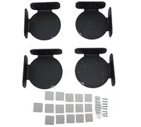 Jeanoko Mini étagère d'angle Circulaire, Gain de Place, étagère Murale Flottante en Acrylique pour Caméra de sécurité, Moniteur de bébé, Haut-Parleur pour la Décoration de la Maison et du Bureau