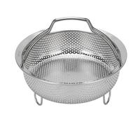 Jeanoko Panier à Vapeur en Acier Inoxydable avec Poignée Pliable, Insert | Acier Inoxydable 304 de qualité Alimentaire, Pieds Surélevés pour une Cuisson à la Vapeur Uniforme, S'adapte à la Plupart
