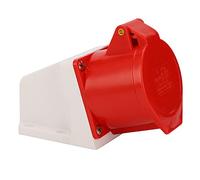 Jeanoko Prise de Courant Industrielle, 5 Broches, 3 Phases, Conception Robuste pour Utilisation en Extérieur, Matériau ABS 32A 220-380V