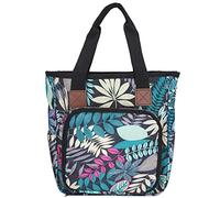 Jeanoko Sac de Rangement en Laine à Tricoter, Organisateur Durable, Fourre-Tout au Crochet, Fournitures de Couture pour Les Amateurs de Tricot, Feuilles Bleues (Taille : 26 Cm X 20 Cm X 18)