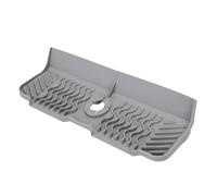 Jeanoko Tapis de Robinet en Silicone, Protecteur D'évier de Cuisine (Grise)