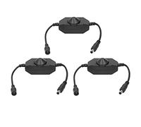 Jeanoko Variateur de Bande LED, Contrôleur de luminosité Réglable pour L'éclairage Domestique, Matériau ABS, Facile à Utiliser, 3 Pièces