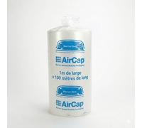 Jeco - 1 rouleau de film papier bulle Aircap 1m x 100m tri-couche avec film barrière gain de place recyclable