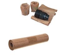 Jeco - 1 rouleau de papier kraft en nid d’abeille 40cm x 25m Emballage écologique pour protection, rembourrage, emballage cadeaux, déménagement, remplace le film bulles