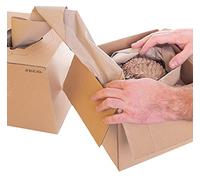 Jeco - Lot de 1 rouleau de papier kraft froissé 40cm x 450m bourrage calage remplissage écologique protection colis en distributeur 100% recy t recyclable
