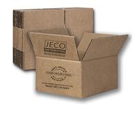 JECO - Lot de 100 cartons caisses américaines 230 x 190 x 160 mm simple cannelure cartons d'expédition colis déménagement