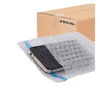 Jeco - Lot de 20 sachets bulles d'air tricouche 150 x 200 mm 100 microns avec rabat adhésif 45 mm