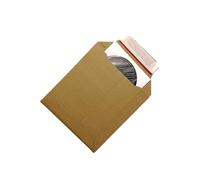 Jeco - Lot de 200 enveloppes en carton d'expédition marron format 180 x 195mm 450g/m² pochette rigide et résistante avec fermeture auto-adhésive