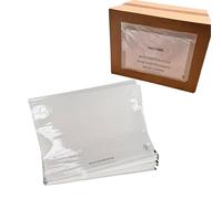 JECO - Lot de 500 Pochettes A5 porte-document adhésives transparentes, pochettes dexpéditions autocollantes 225 x 165 mm pour colis