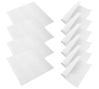 JECOMPRIS 10 Pièces Toile de Peinture à Huile en Coton Blanc, Feuilles de Dessin Vierges Légères et Solide, pour Décoration Maison et Peinture DIY