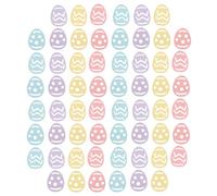 JECOMPRIS 100 Pièces Confettis D'œufs de Pâques en Papier, Décoration de Table Printanière pour Fête de Pâques, Anniversaire et Baptême, Confettis Colorés pour Décoration Festive Intérieure