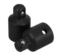 JECOMPRIS 2 Pièces Adaptateur Réducteur pour Prises Convertisseur à Cliquet vers Douille 1/2 Pouce vers 3/8 Pouce Acier Allié au Chrome Vanadium Noir 52g pour Douilles à Choc et Outils