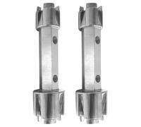 JECOMPRIS 2 Pièces onde de Baignoire en Alliage D’aluminium, Argenté | Retrait Rapide et Serrage Facile, Compatible Divers Raccords, Outil Portable pour Plomberie