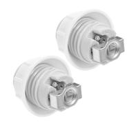 JECOMPRIS 2 Pièces Douille de Lampe E14 en Céramique Blanche, Remplacement Facile pour Douilles Cassées, Installation Simple pour Luminaire Minimaliste Suspendre Élégante