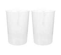 JECOMPRIS 2 Pièces Grand Pichet Doseur en Plastique 5000 Ml Double Graduation, Construction Épaissie Résistante et Lecture Précise, pour Camping Cuisine