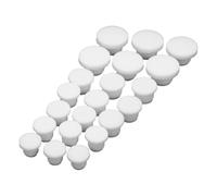 JECOMPRIS 21 Pièces Bouchons de Bouteille Nettoyage Facile Réutilisables en Silicone Bouchons Ronds Résistants aux Taches pour Sel et Poivre pour Usage Quotidien Cuisine