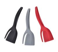 JECOMPRIS 3 Pièces Pelle Cuisine en Silicone Résistante la Chaleur, Spatule à Œufs Multifonction, Outil Cuisine Solide et Facile à Nettoyer pour Barbecue et Omelette