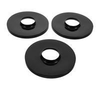 JECOMPRIS 3 Pièces Socles Universels en Plastique Noir pour Ventilateur sur Pied, Châssis de Levage Compatible, Accessoire Décoratif pour Base de Ventilateur de Sol, Installation Rapide