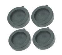 JECOMPRIS 4 Pièces Meule D’Eau Fontaine Rocaille Roue D’Eau Miniature Imitation Pierre Plastique Noir Forme Meule pour Fontaine de Table Intérieur et Jardins