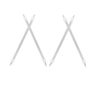 JECOMPRIS 4 Pièces Tube Chauffant en Quartz Blanc pour Chauffage de Terrasse Électrique, Chauffage Rapide Installation Facile, Pièce Détachée pour Foyers et Décorations de Maison