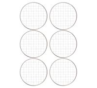 JECOMPRIS 6 Pièces Filtre pour Brûleur Parfum en Acier Inoxydable Rond Argenté, Résistance à Haute Température, Filtration, pour Bureau et Plateaux Décoratifs