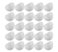 JECOMPRIS 60 Pièces Boules de Tombola en PVC Blanc de 4 Cm à Ouvrir, Légères et Réutilisables, Structure Creuse pour Tirages Sort Lors D'occasions Festives