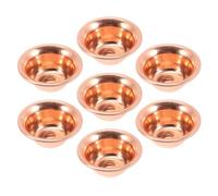 JECOMPRIS 7 Pièces Bols D'offrande en Cuivre Rouge pour Contemplation Bouddhiste, Rituel de Yoga, Décoration Spirituelle de 3,25 Pouces Porte-bougie
