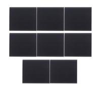 JECOMPRIS 8 Pièces Joint de Porte en Mousse Pu Polyuréthane Noir Autocollant Coupe la Taille pour Porte et Fenêtre Joint D’angle L’eau