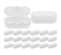 JECOMPRIS 80 Pièces Connecteur de Chaîne à Billes 4,5mm en Plastique Blanc | Connexion Sûre, Pose Simple, Fiabilité Robuste, Cordons sans Nœuds, Usage Maison Bureau