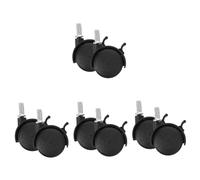 JECOMPRIS 8pièces Roulettes Pivotantes Avec Frein Pour Chariot à Linge Accessoires De Housse De Vêtement Roues De Remplacement Pour Support De Séchage Et Rangement Multi-usage