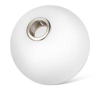 JECOMPRIS Abat-jour globe en verre blanc, abat-jour rond de remplacement pour plafonniers et appliques murales, 1 pièce, G9, 10 cm, protège la lampe et adoucit la lumière, chambre et