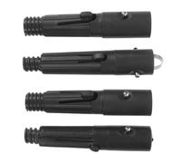 JECOMPRIS Adaptateur Fileté pour Rallonge de Balai à Franges 4 Pièces en Plastique et Fer avec Clip Ressort, Compatible Perche Télescopique Diamètre 2,2cm pour Nettoyage Domestique
