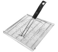 JECOMPRIS Appareil à Toasts en Acier Inoxydable Poignée Pliable Diffuseur de Chaleur Intégré Surface Non Revêtue pour Cuisson Saine pour, Poisson et Viande Cuisine en Plein Air