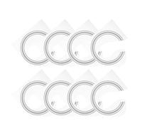 JECOMPRIS Autocollants Anneaux de Rosace Décoratifs en Pvc Noir pour Guitare Acoustique 41 Pouces Design Fin et Portable, Lot de 8 Pièces pour Décoration Unique